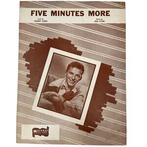 1956 Five Minutes More Sheet Music‎ Sammy Cahn Jule Styne
